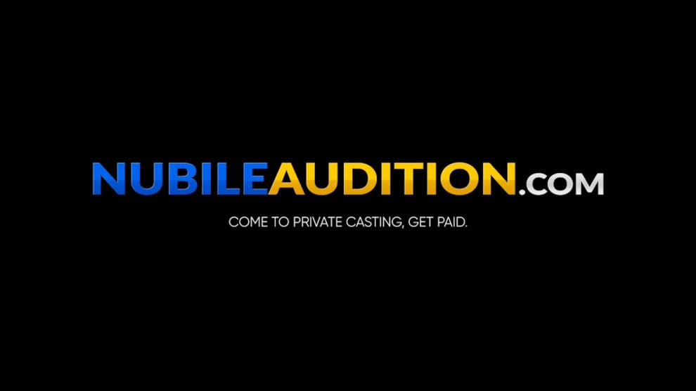 NUBILE AUDITION - Inked teen beauty rides it cowgirl before getting cum POV