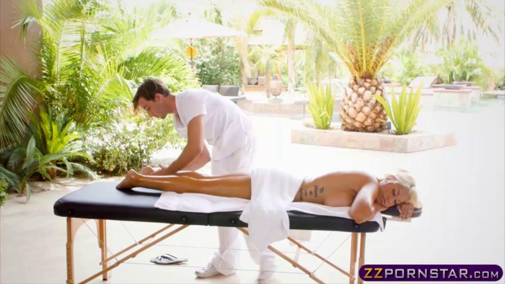 Incredible MILF with big tits gets fucked by a masseuse