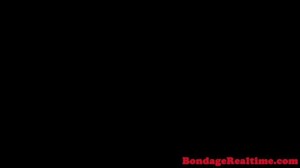 Spanked asian slave getting toyed