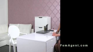 Female agent castings her lesbian boss