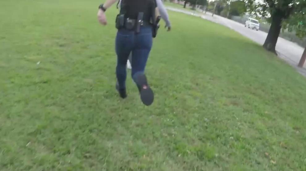 Black big sized guy makes a very hot threesome with two busty female cops they love interracial sex