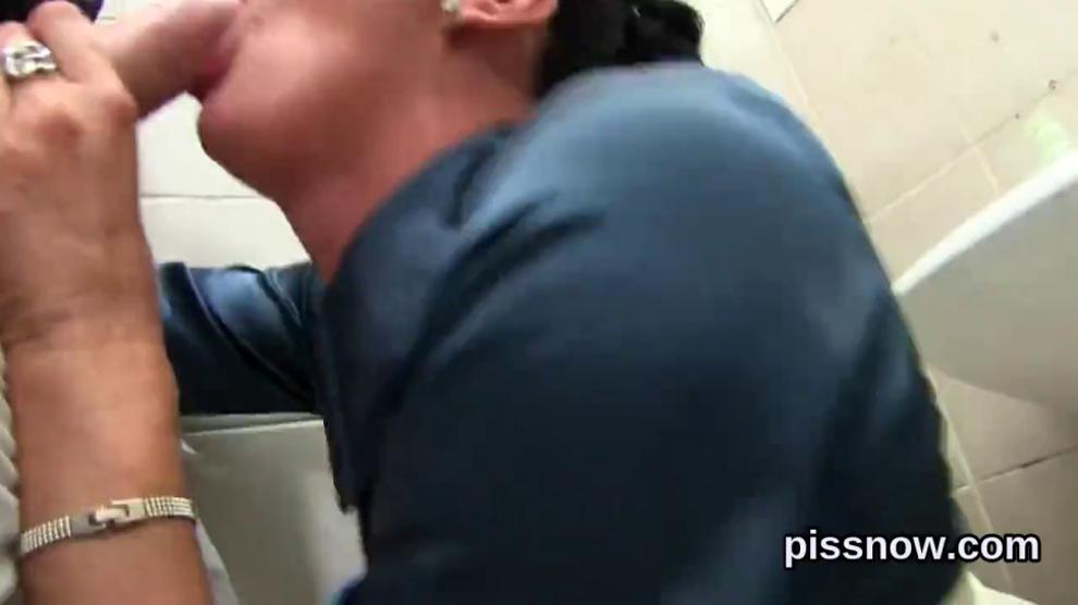 Shocked idol in lingerie is geeting peed on and penetrated