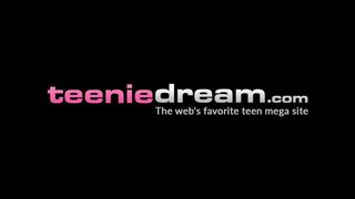 TEENIE DREAM - Pussy play action with candy cane with barely legal teen