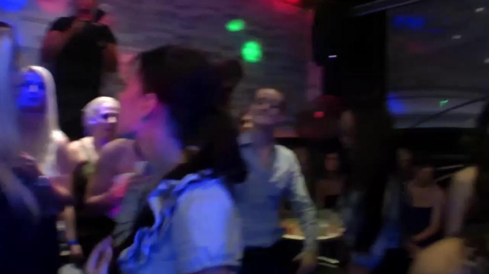 CFNM party teens banged