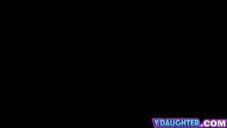 Two teens pounding by horny guy