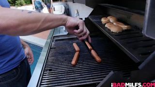 Krissy Lynns pussy fuck in the toilet by her stepson