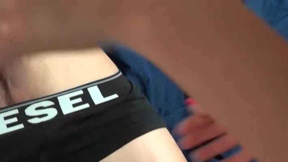 College girl riding hard shaft in her dorm room