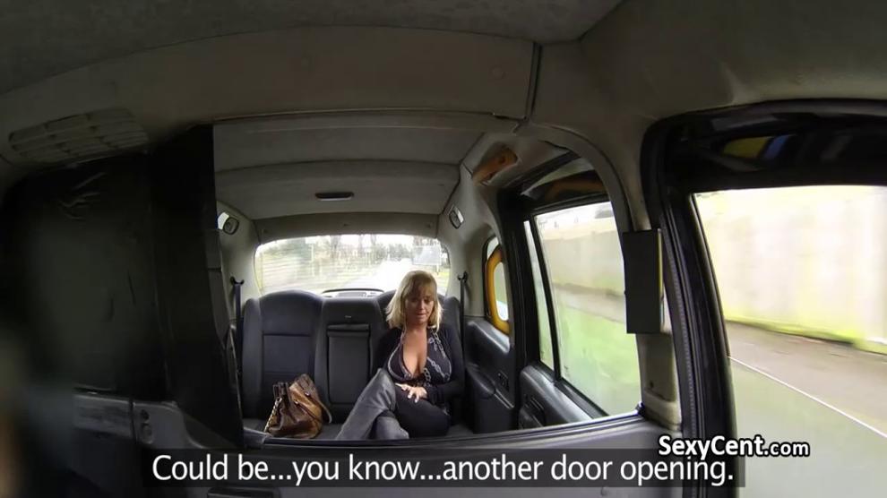 Taxi driver spunked mature lady face