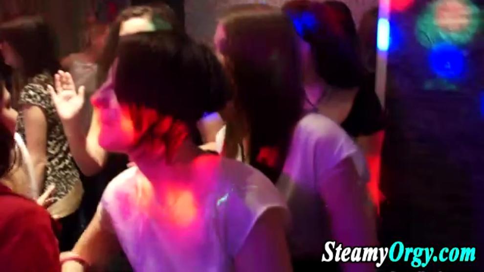 Cfnm teen facialized at party