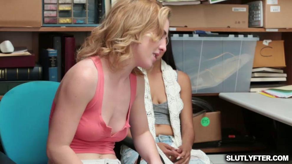 Pretty Bonnie Grey and Maya Bijou having a large dick