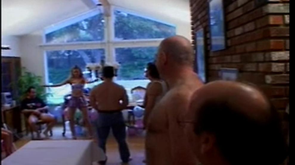 Skinny blonde teen Kamy gets gangbanged for her birthday