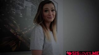 Stepsis tight twat gets a hard drilling from her stepbro