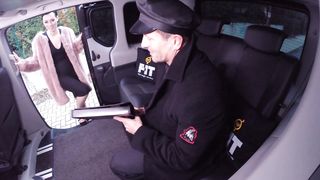 Ukranian girl fucking on a backseat
