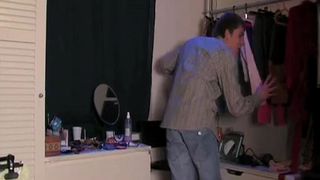 Mom caught son's masturbatsyey her panties ...