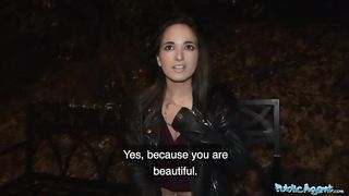 Public Agent Spanish hotty pussy pounded by a stranger