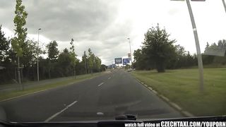 CzechTaxi Multiple Female Orgasm in the Backseat