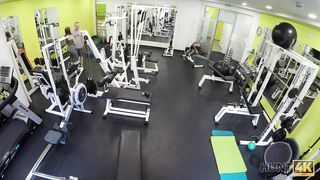 Cheating girlfriend fucks her personal trainer