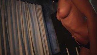 Blonde star strips naked on camera