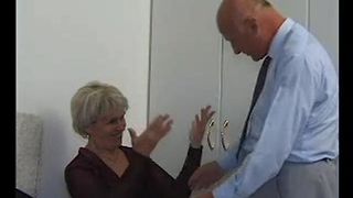 GRANNY AWARD 47 hairy mature with a old  man