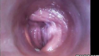 Nasty czech kitten gapes her pink cunt to the peculiar