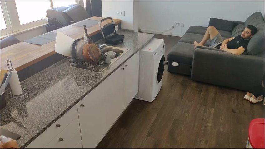 I fucked my maid dressing an apron with anal plug