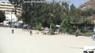 Public girlfriend fuck near the beach scene 1