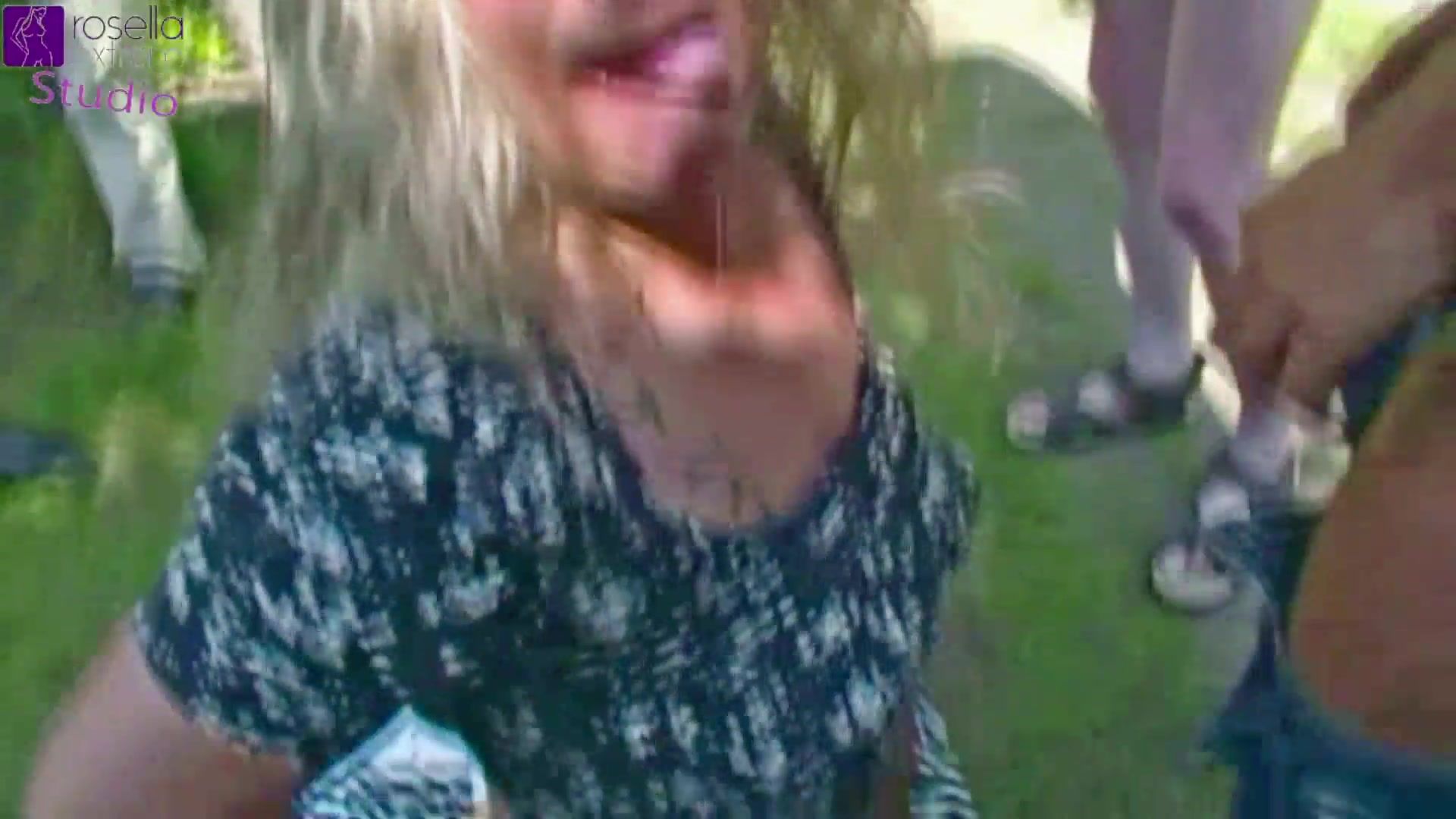 Several truckers fucked me on a rest area! Dirty fucked in Ass, Pussy and Mouth!