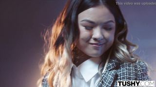 TUSHY Petite Lulu gets some anal discipline by her boss