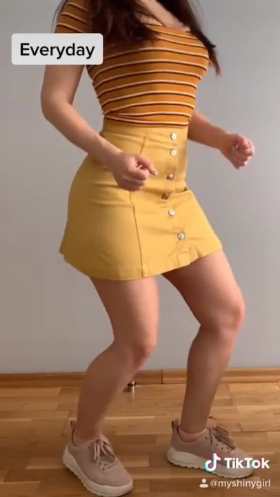 tik tok cartoon challenge by hot teen brunette. Amateur MyShinyGirl