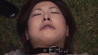 FORBIDDEN EAST - Asian Sexpot Dominated By Lesbian Orgy In Public