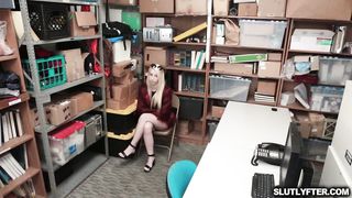 Darcie Belle receives a doggystyle fuck from the LP Officer (Big Man)