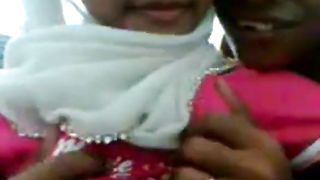 Malay Hijab girl in action