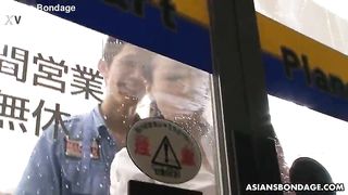 Busty woman, Ayumi Wakana got fucked in a local store