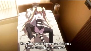 Cute blonde anime girls caught by her stepbrother