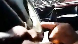 Big Cumshot for Mexican Girl In Car