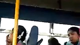 Indian cock flash in bus