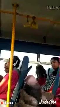 Indian cock flash in bus