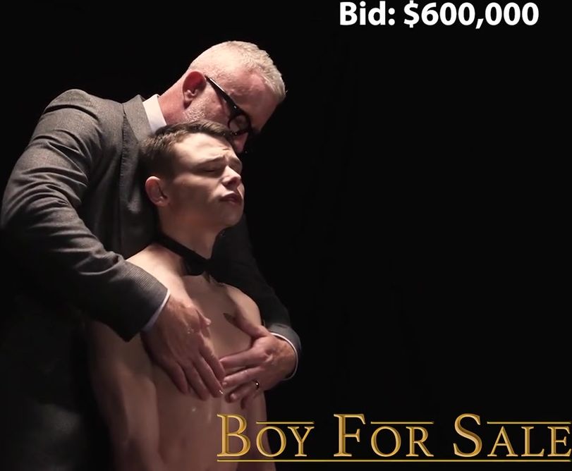 BOY FOR SALE - Boys new Master claims the twinks body as his own