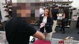 XXX PAWN - Foxy Business Lady Gets Fucked In Shop Backroom