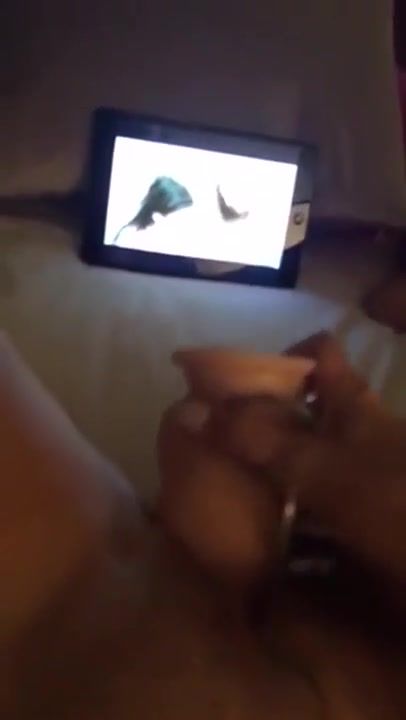 Hot Milf masturbating while watching porn and talking dirty