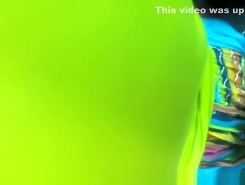 Man touches woman's ass with dick