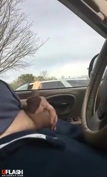 Car Flash Blonde Milf