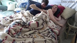 Stepson wakes up with stepmom in the bed and fucks the wrong hole