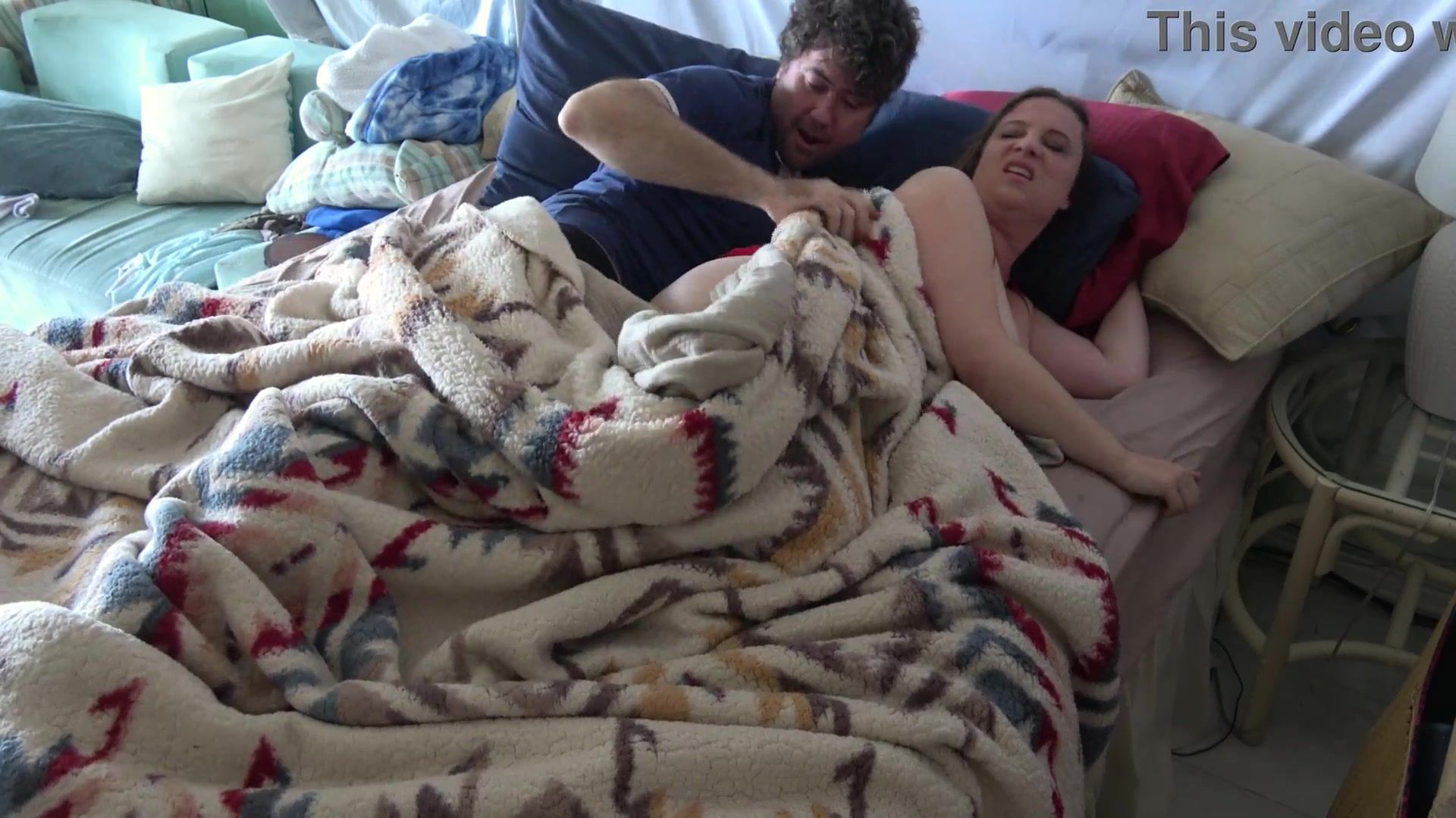 Stepson wakes up with stepmom in the bed and fucks the wrong hole