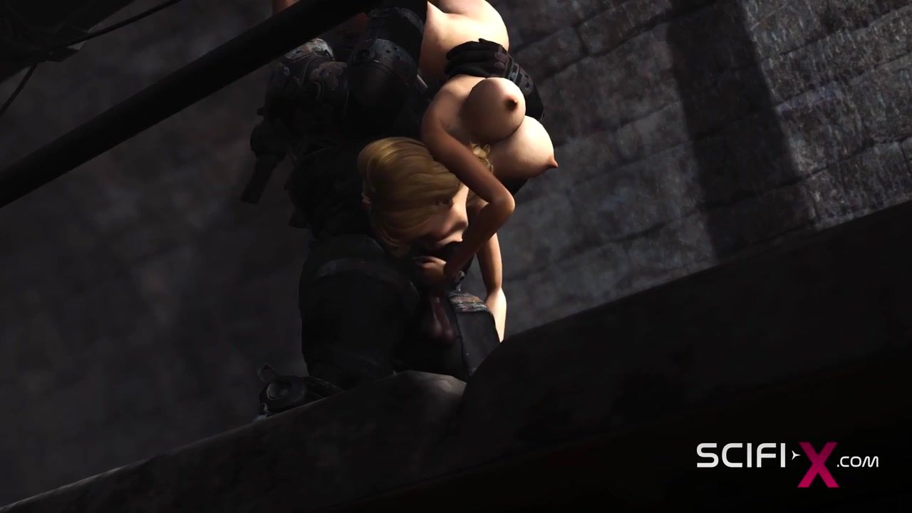 SCIFI-X - Alien monster fucks hard a sexy hot blonde in the dark dungeon (Tiny pussy)