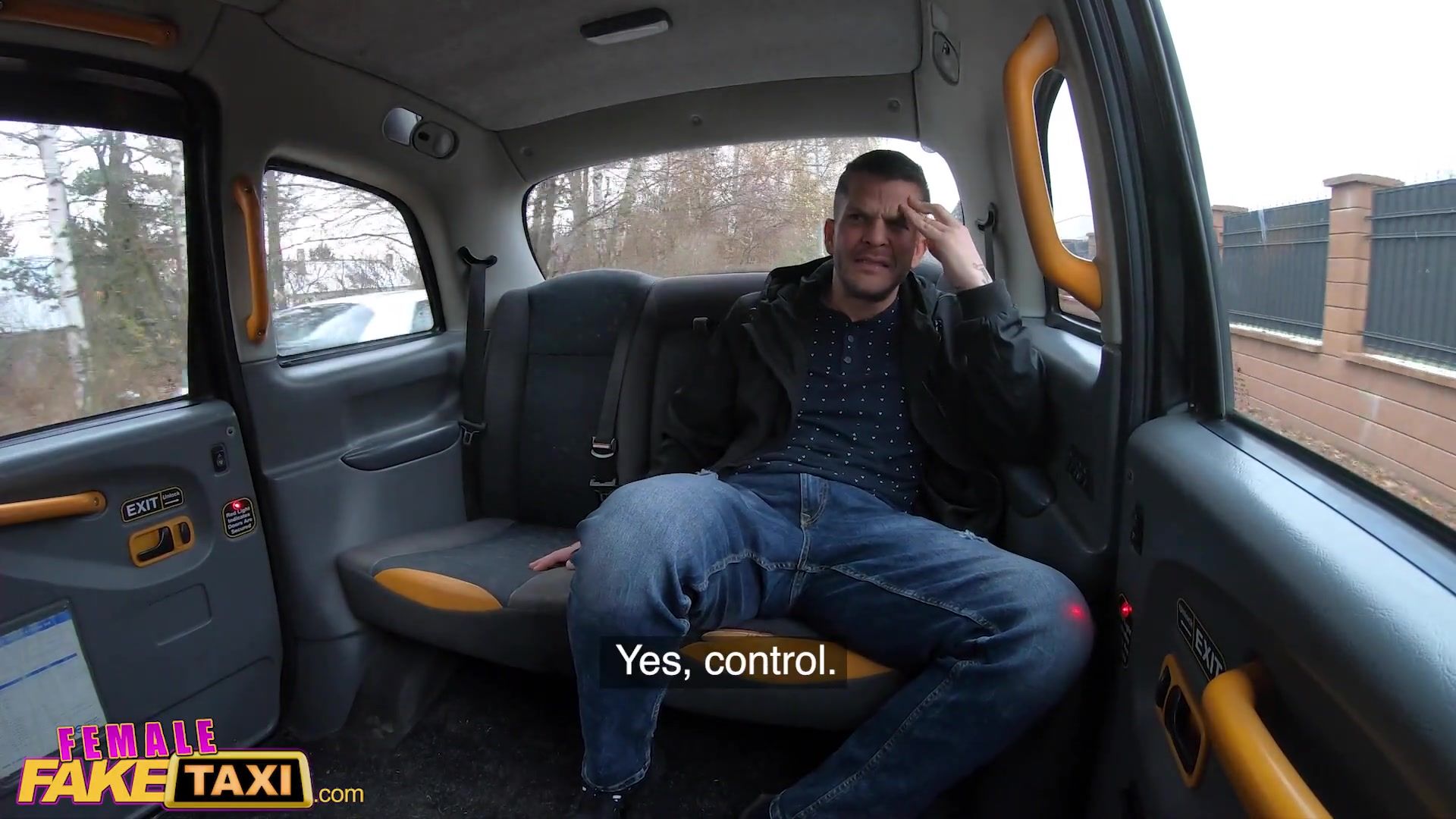 Female Fake Taxi Lady Gang takes a big cock in her perfectly formed rear end