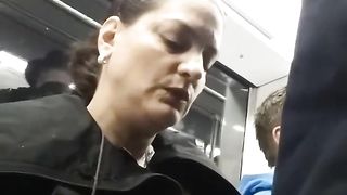 Mature Lady likes bulgeshe cant stop looking - video 1