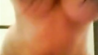 Big tits brunette babe riding a big dick