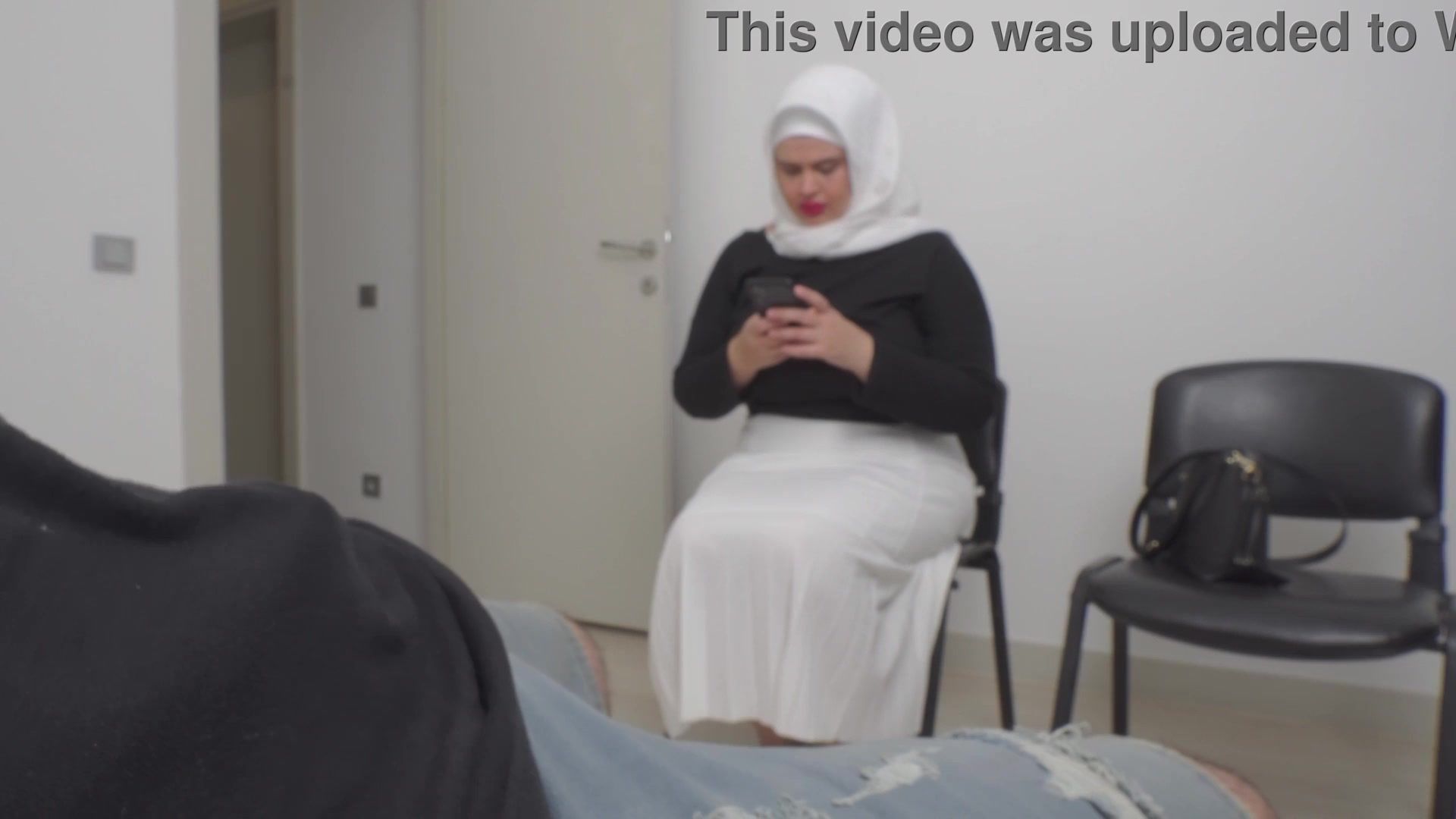Dick flash. Muslim married MILF caught me jerking off in public waiting room