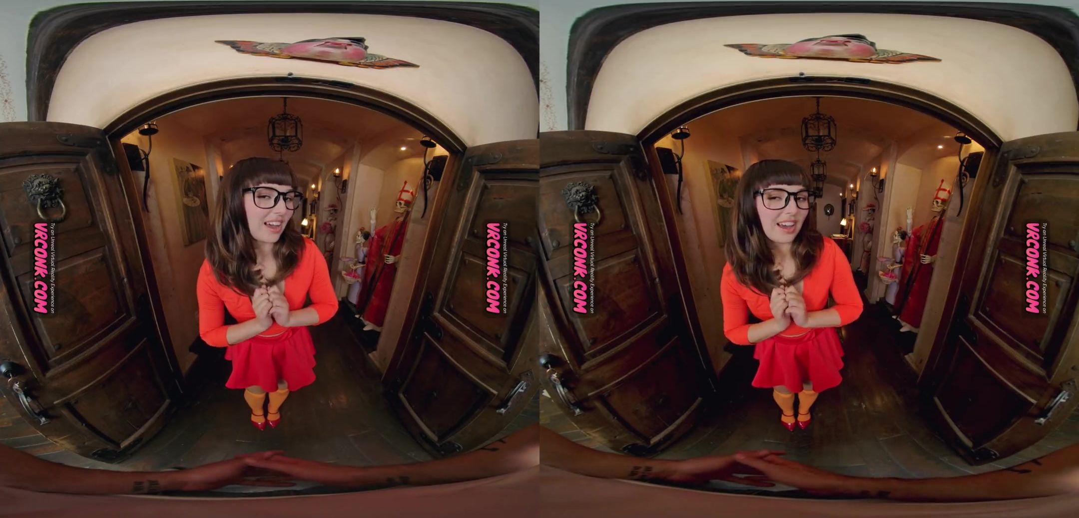 VR Conk Scooby Doo XXX Parody - spooky sex adventure with Velma Dinkley VRPorn